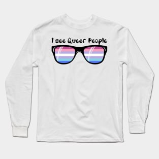 Bigender Sunglasses - Queer People Long Sleeve T-Shirt